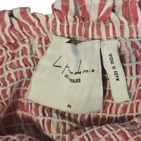 REVOLVE L'Academie Erin Top in Red & White Stripe Size medium - Picture 7 of 9